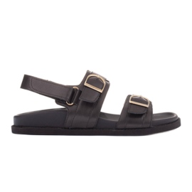 Marco Shoes Sandali con fibbia nero