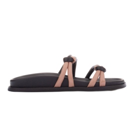 Marco Shoes Pantofole con cinturino Tubelare nero