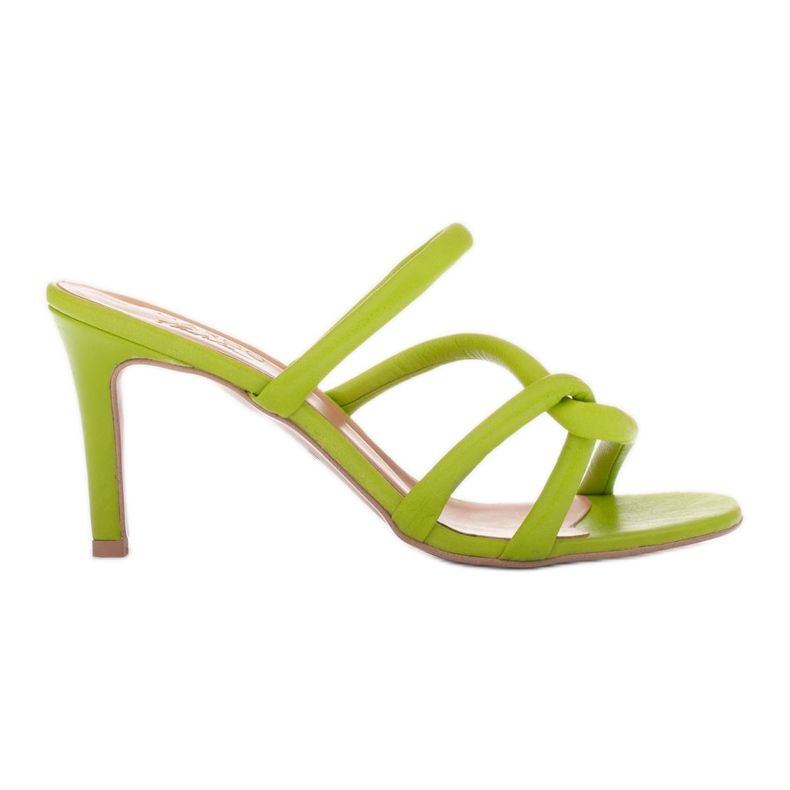 Marco Shoes Tacchi con cinturino tubelare verde