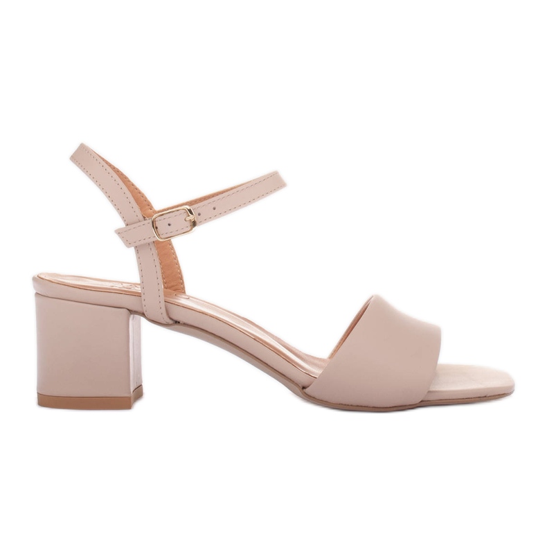 Marco Shoes Sandali con tacco midi beige