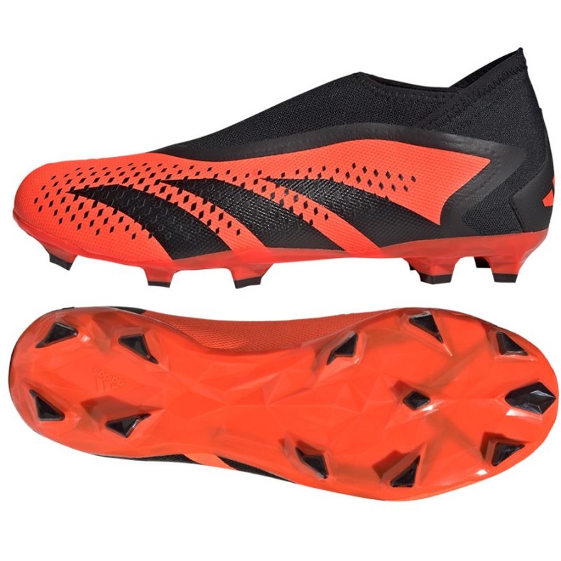 Scarpe da calcio Adidas Predator Accuracy.3 Fg Ll M GW4595 arancia arance e rosse