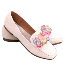 Mocassini con pietre di Deley Beige