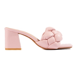Sandali con tacco Shelovet rosa da donna