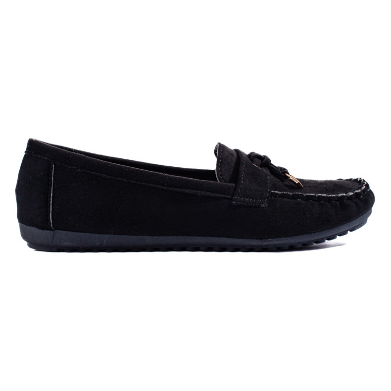 Mocassini da donna in camoscio nero di Shelovet
