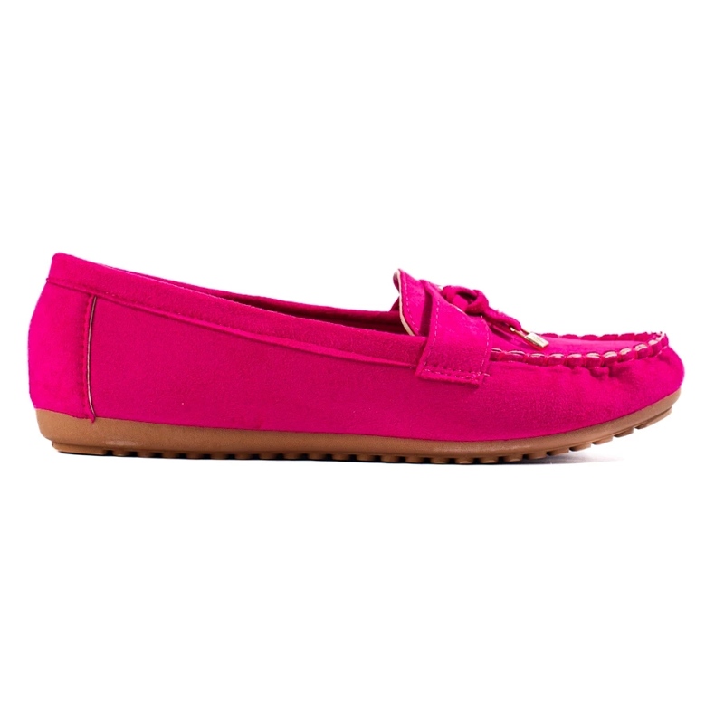 Mocassini da donna in camoscio rosa di Shelovet