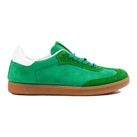 Sneaker Shelovet in camoscio verde