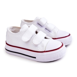 FR1 Sneakers Per Bambini Con Velcro Bernie Bianco