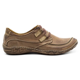 KOMODO Scarpe in pelle da uomo 583 Marrone