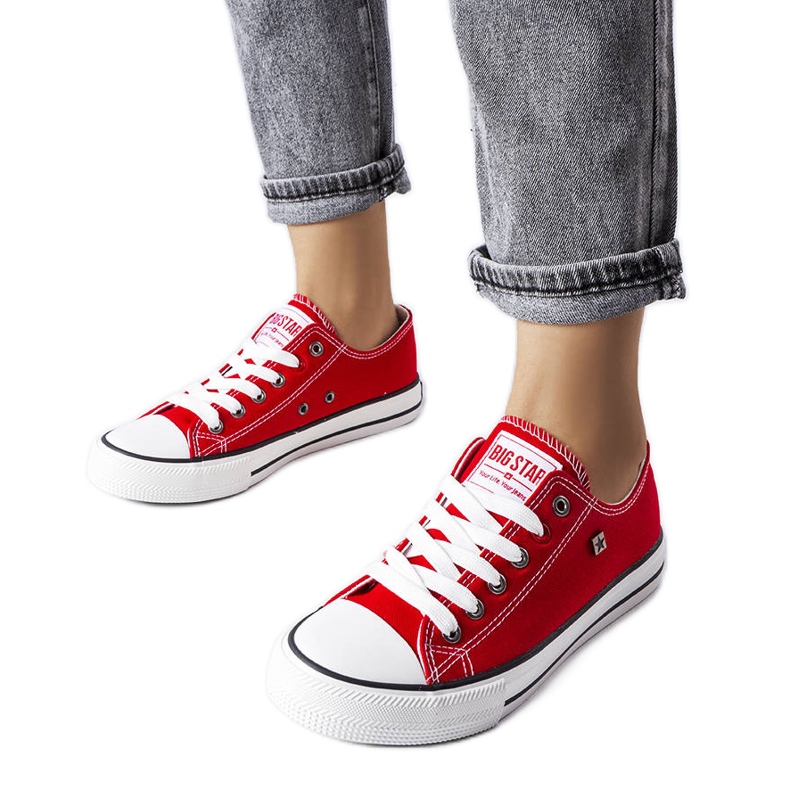 Sneakers classiche rosse Big Star T274020603 rosso