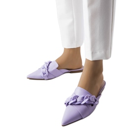 Ciabatte Patenaude catena viola