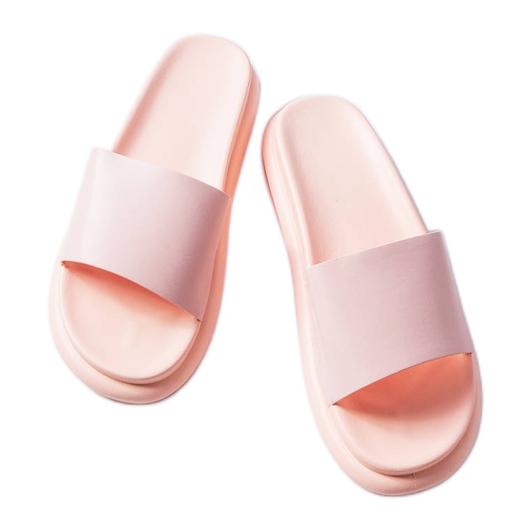 Pantofole rosa sulla piattaforma Paquette
