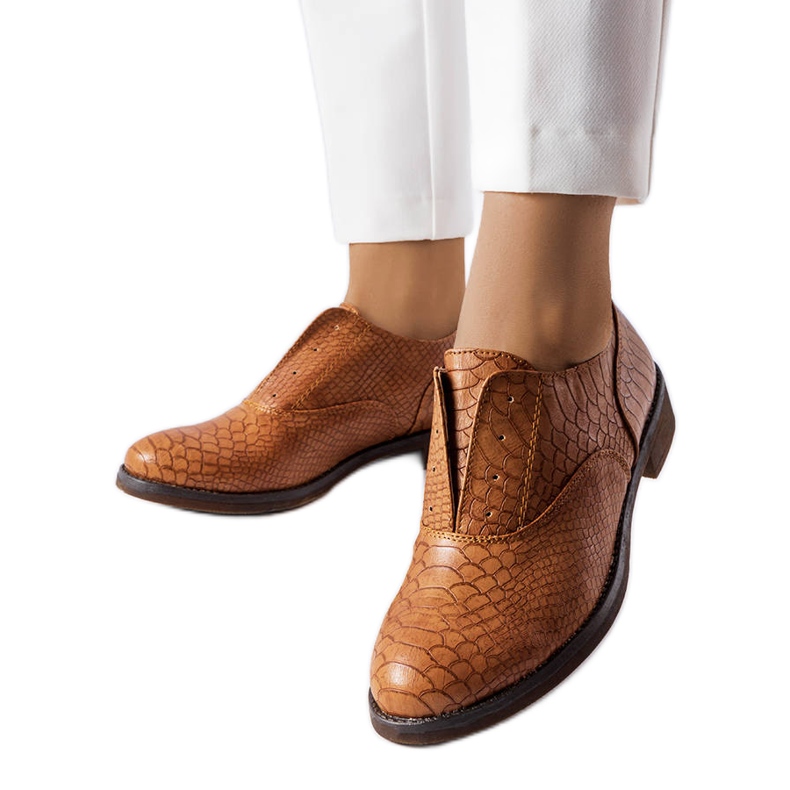 Scarpe marroni LS5379 Tortora marrone