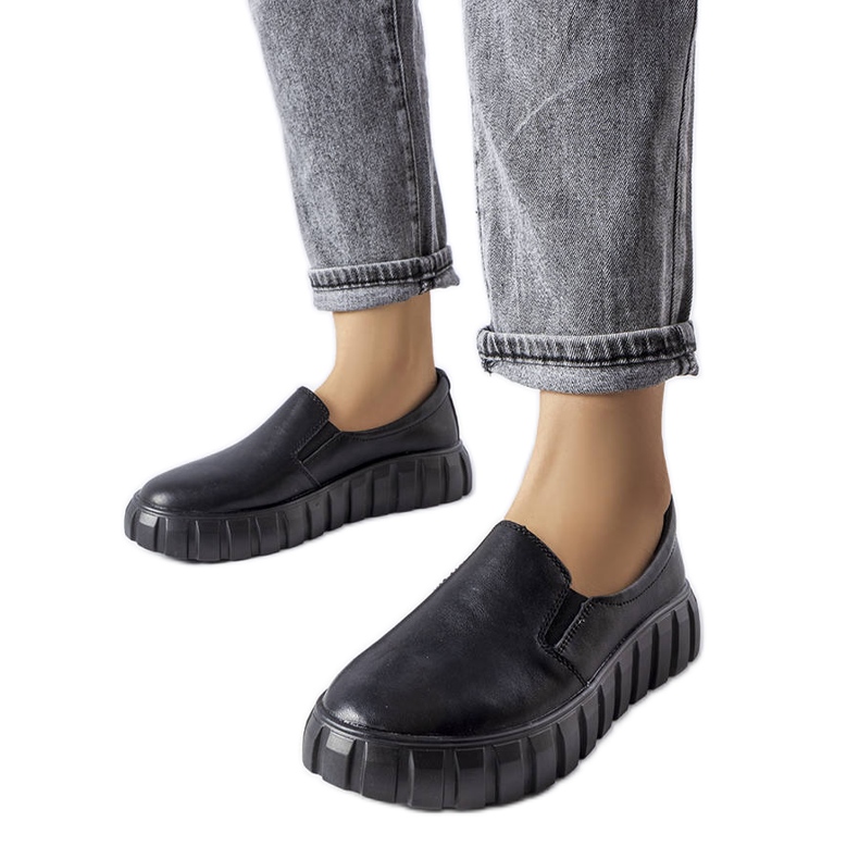 Francesina nera LS5379 Tortora nero