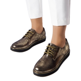 Brogue in broccato oro da cimitero d'oro