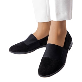 Scarpe piatte nere di Stoney nero