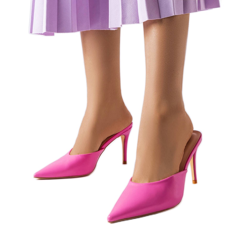 Sandali con tacco Drainer rosa