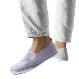 Sneaker senza lacci di colore grigio di Mazuret