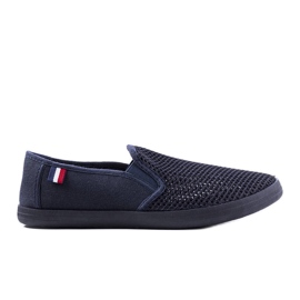 Sneakers traforate blu navy da uomo di Garibaldi