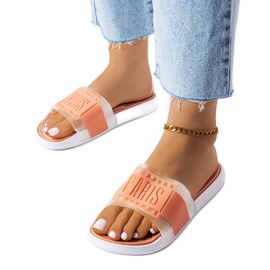 Pantofole in gomma beige di Paris