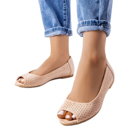 Ballerine traforate beige di Agate