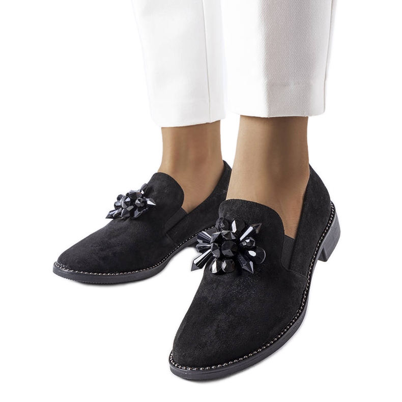 Scarpe nere con cristalli di Jarvisville nero