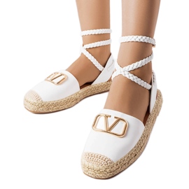 Espadrillas stringate Parent bianche bianco