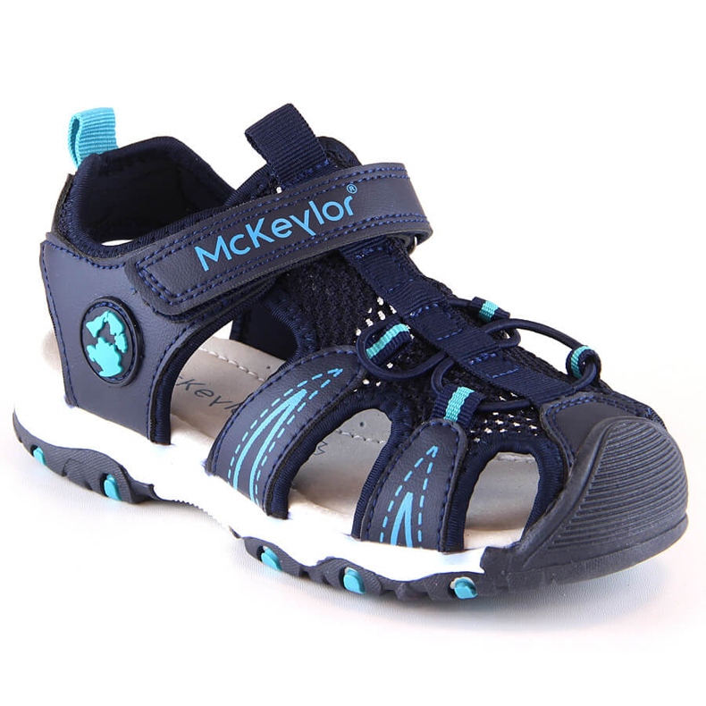 McKeylor 47702 sandali blu navy per bambini con velcro