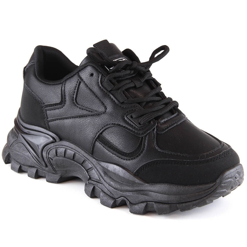 Scarpe sportive da donna nere sulla piattaforma eVento 5465 nero