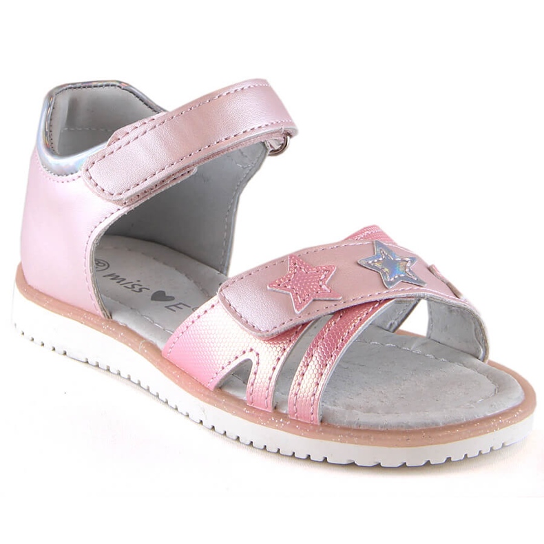 Evento Sandali rosa bambina con velcro Miss