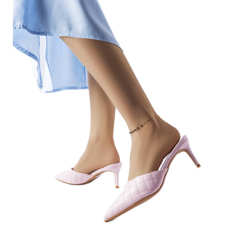 Infradito trapuntate rosa di Lambert