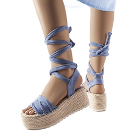 Seastar Espadrillas con plateau blu di Loiseau