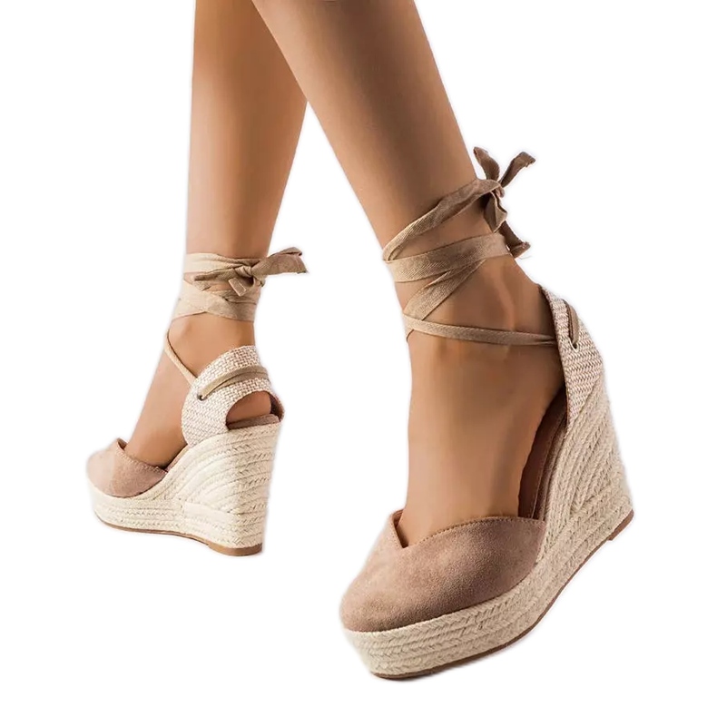Espadrillas marroni con zeppa di Dubois marrone