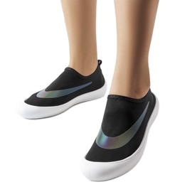Sneakers elastiche nere di Stover nero