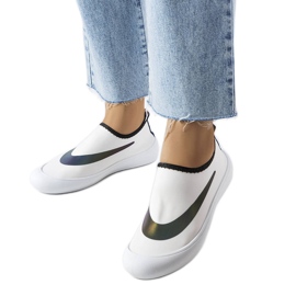 Sneaker Stover in elastico bianco bianca
