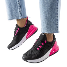 BM Sneakers Court in nero e rosa
