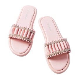 Sandali rosa con zirconi di Anapor