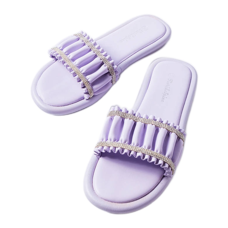 Sandali viola con zirconi di Anapor
