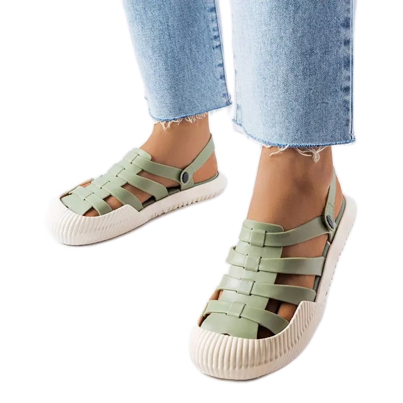 BM Sandali Canton in gomma verde