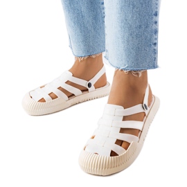 Sandali Canton in gomma bianca bianco