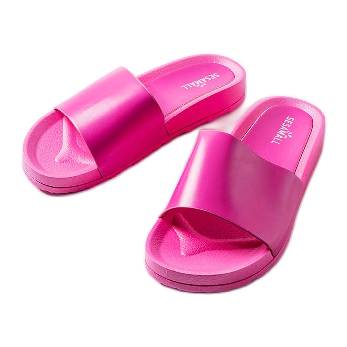 Ciabatte in gomma rosa Sabourin