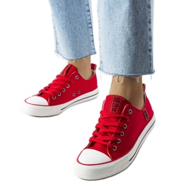 Sneakers classiche rosse Big Star JJ274124 rosso
