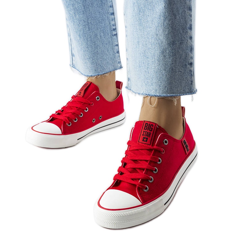 Sneakers classiche rosse Big Star JJ274124 rosso