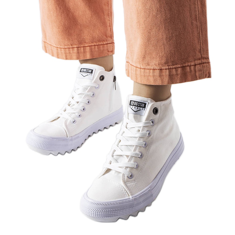 Sneakers bianche alla caviglia Big Star FF274241 bianca