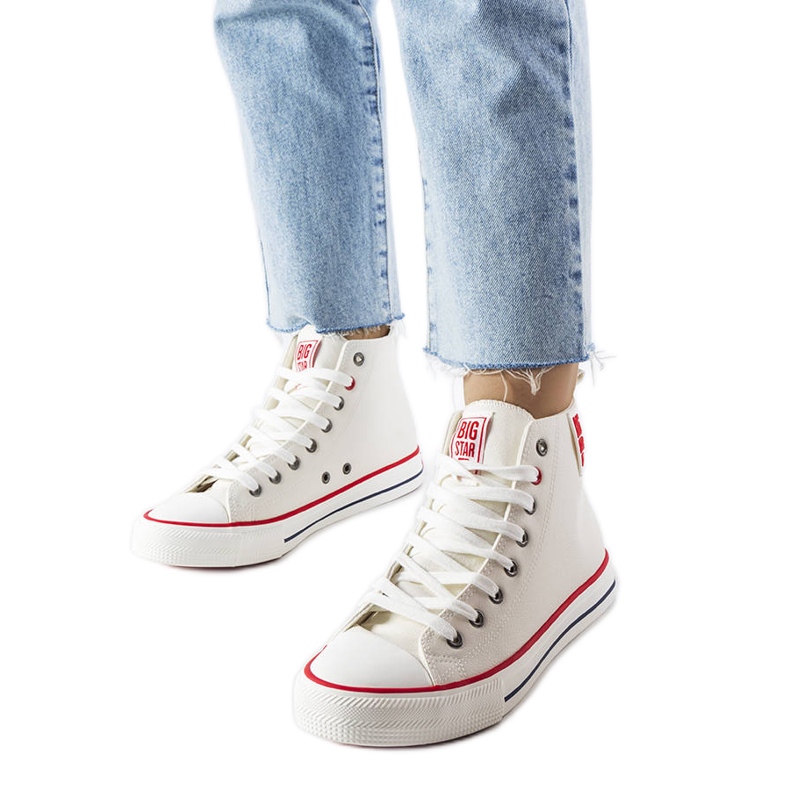 Sneakers bianche alla caviglia Big Star JJ274132 bianca