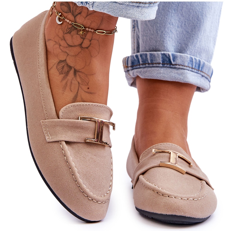 Mocassini Classic Slip On Carly Beige Chiaro