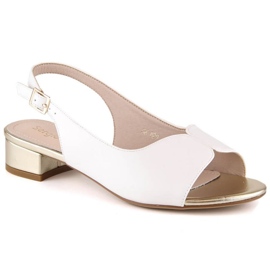 Sandali con tacco Sergio Leone W SK829 bianco bianca