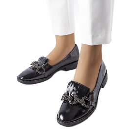 Scarpa laccata nera Butternut nero