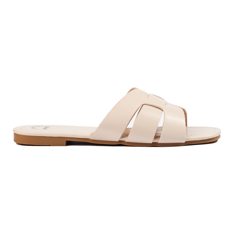 Classiche pantofole da donna beige Shelovet