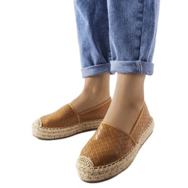 Espadrillas marroni decorate con goffratura Geoffrey marrone