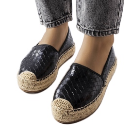 Espadrillas nere decorate con goffratura Geoffrey nero